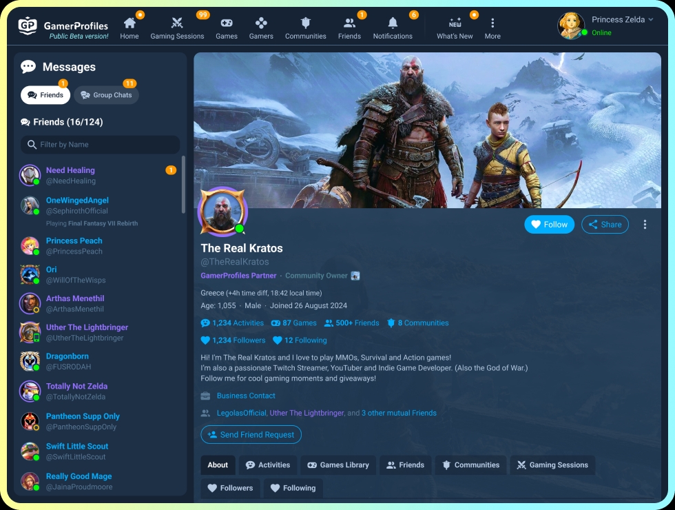Follow & Connect with Gamers - GamerProfiles
